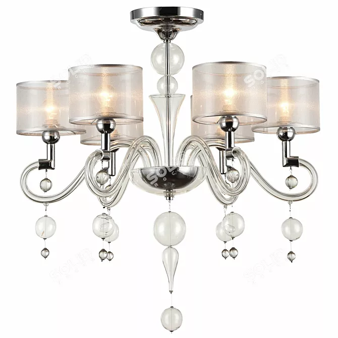 Bubble Dreams Chandelier: Neoclassic Style 3D model image 1