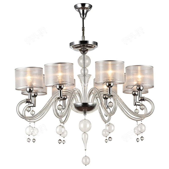 Bubble Dreams Chandelier 3D model image 1