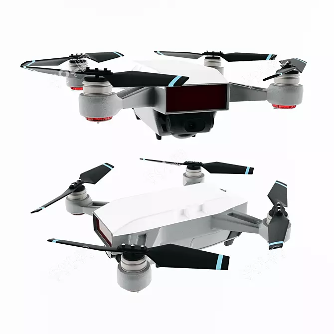 Aerial Eye: Unmanned Drone 3D model image 1