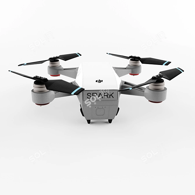 Aerial Eye: Unmanned Drone 3D model image 2