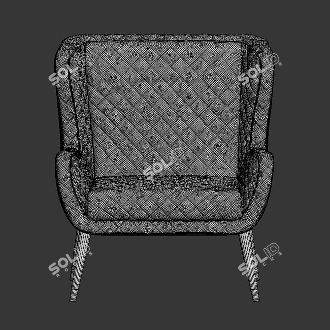 Baxter Dolly Chair: Unique Design and Comfort 3D model image 3