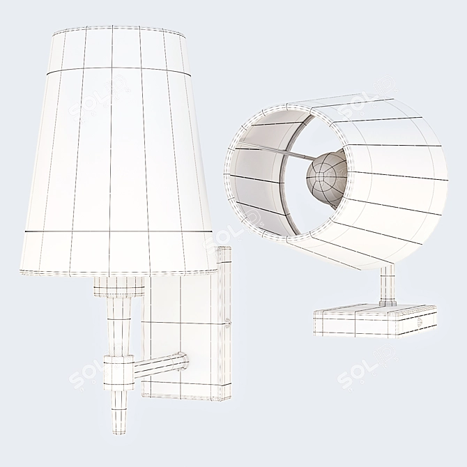 Maytoni Zaragoza Wall Lamp: Classic Elegance 3D model image 2