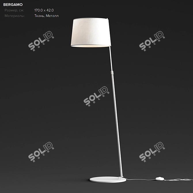 Modern Elegance Floor Lamp 3D model image 1