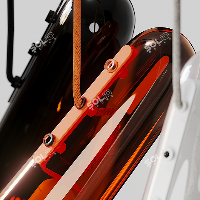 Elegant Brokis Flutes: A Lighting Masterpiece 3D model image 3