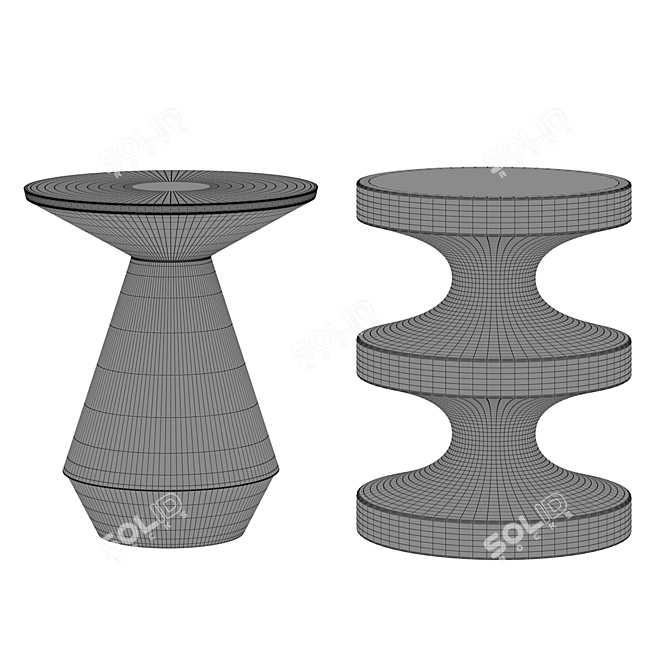 Modern Side Table | Minimalistic Design 3D model image 2