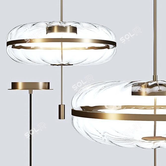 Jolie Pendant Lamp: Elegant Illumination by Gallotti&Radice 3D model image 1