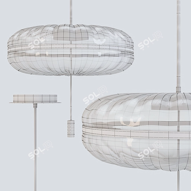 Jolie Pendant Lamp: Elegant Illumination by Gallotti&Radice 3D model image 2