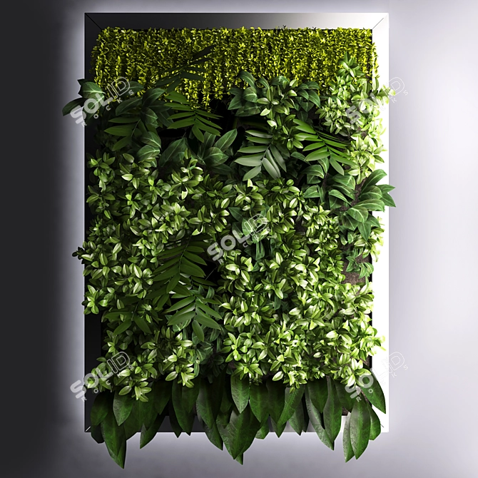 EcoVert: Green Wall for Serene Spaces 3D model image 2