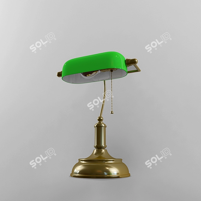 Bronze Table Lamp: Elegant Lighting Solution 3D model image 2