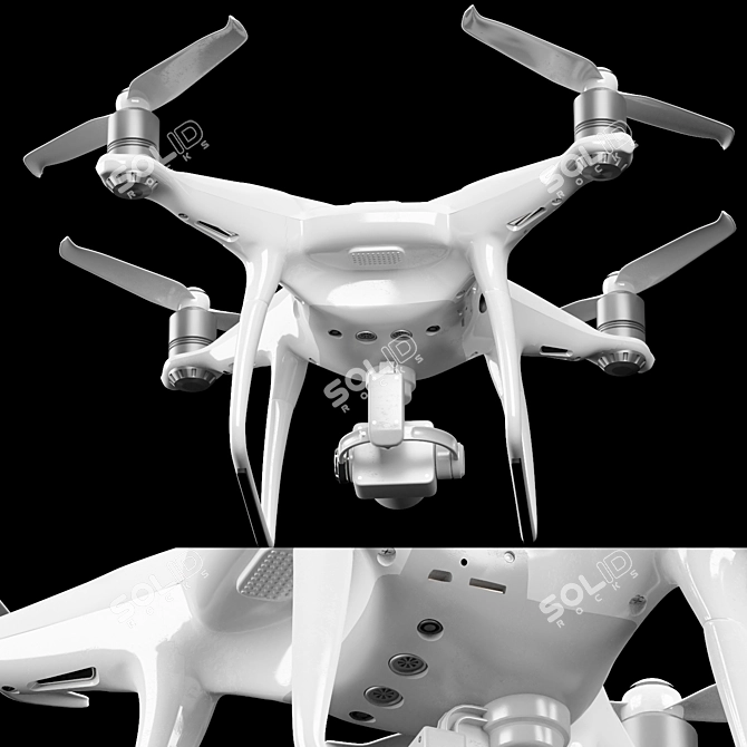 Phantom 4 Pro: Advanced Obstacle Avoidance 3D model image 2