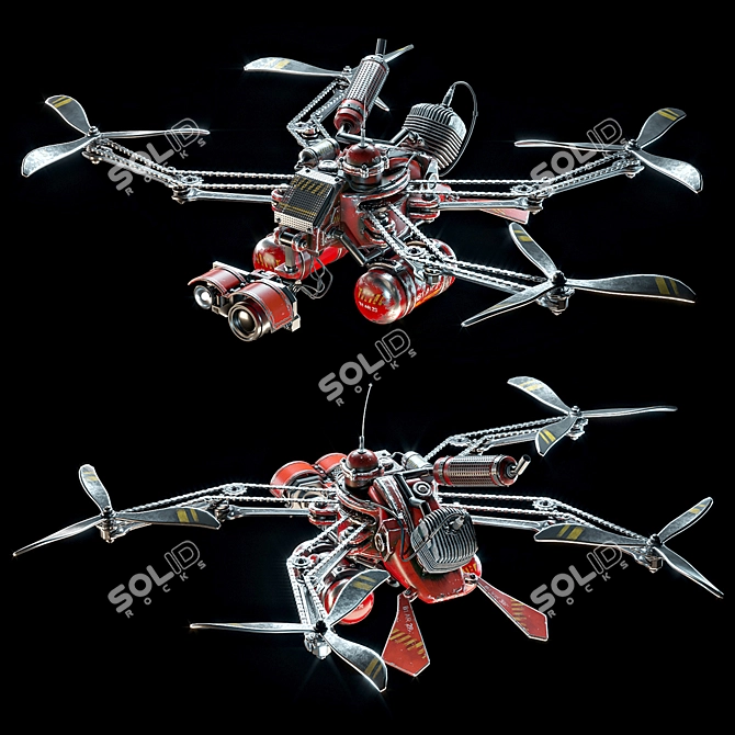 Ultimate Design-Compatible Drone 3D model image 1