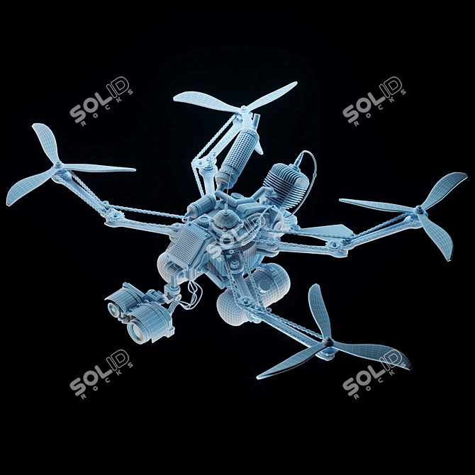 Ultimate Design-Compatible Drone 3D model image 3