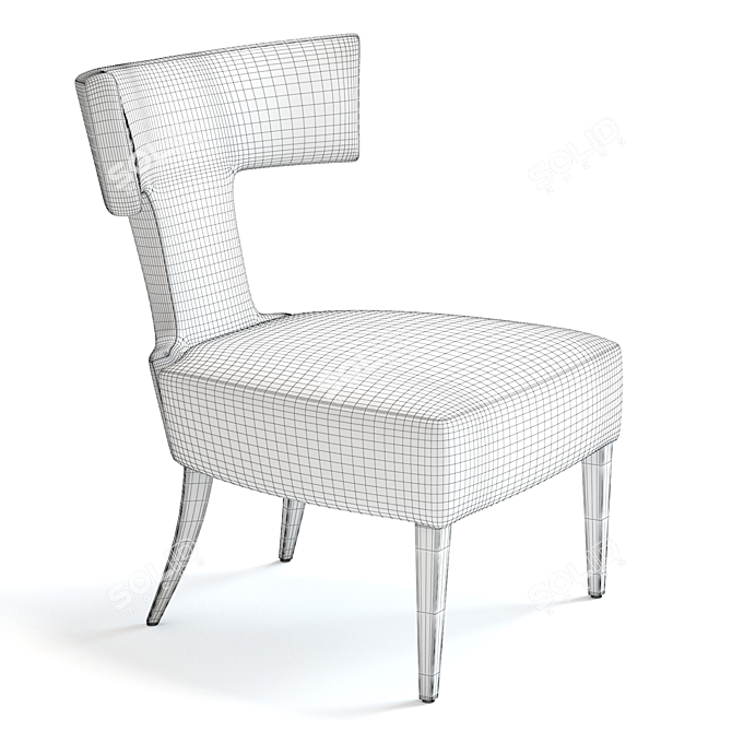 Portman Armchair: Luxurious Comfort for Any Space 3D model image 2