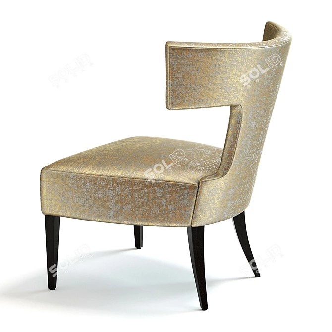 Portman Armchair: Luxurious Comfort for Any Space 3D model image 3