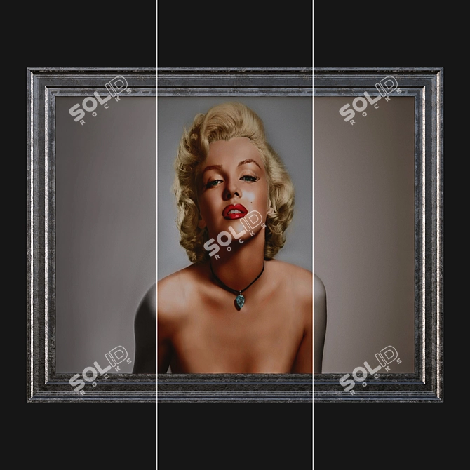 Marilyn Monroe Portrait Sculpture 3D model image 1