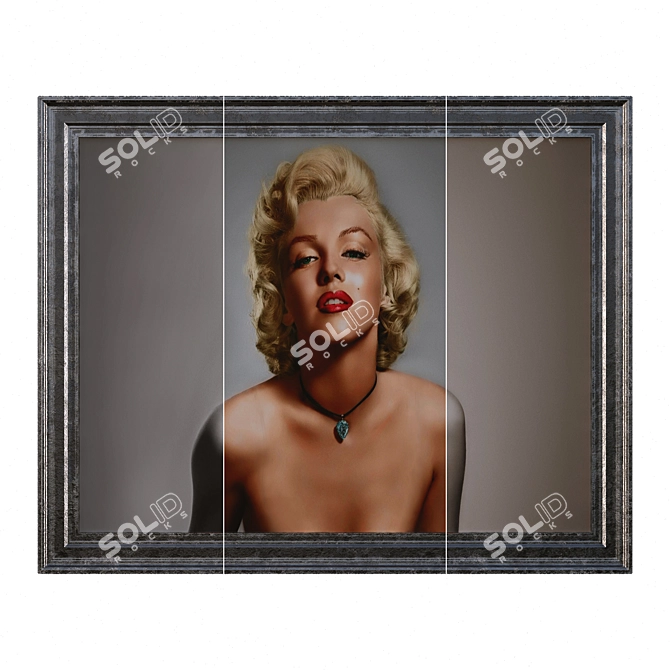 Marilyn Monroe Portrait Sculpture 3D model image 2