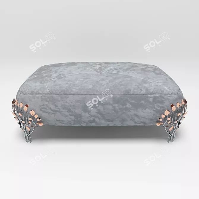 Minimalistic Ottoman with Textures - 1210x930x980x450 3D model image 2