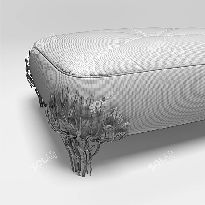 Minimalistic Ottoman with Textures - 1210x930x980x450 3D model image 3