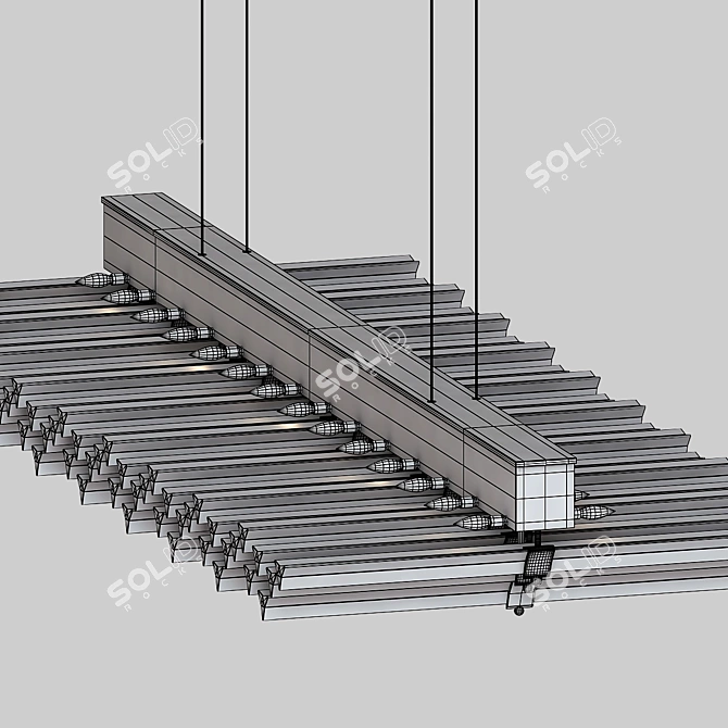 Melodic Tune Ceiling Lamp 3D model image 2