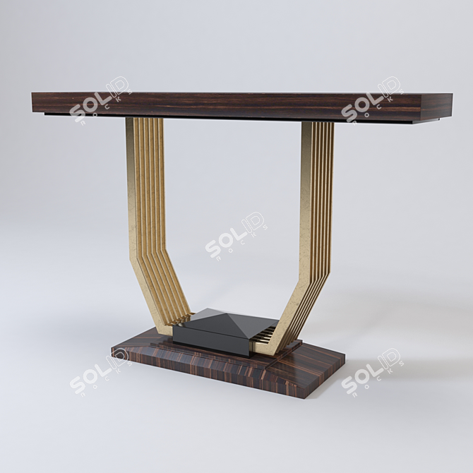 Luxurious Ferris Rafauli Console Table 3D model image 1