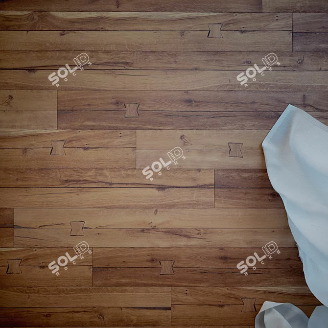 Dream Oakwood Flooring: High-Quality, Plugin-Free, Tiled Finish 3D model image 2