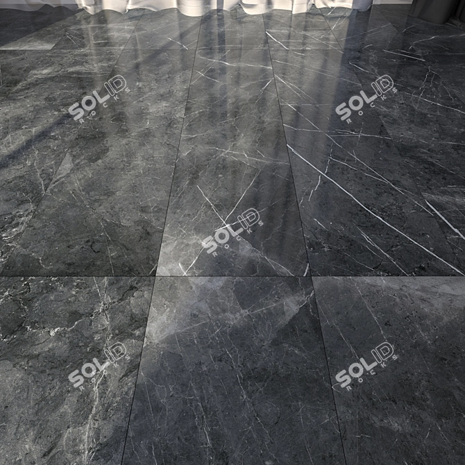 HD Marble Floor Tiles 3D 3D model image 1