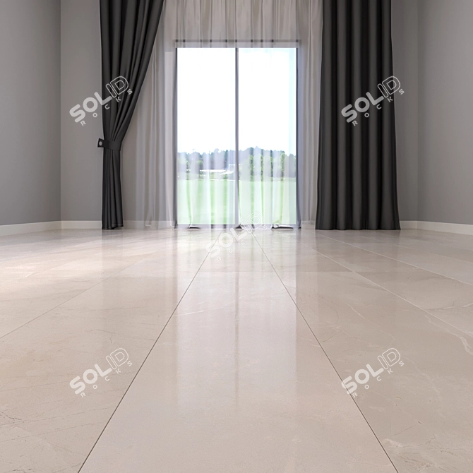 Premium Marble Floor Tiles 3D model image 2