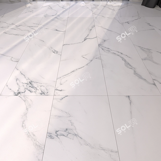 Luxury Marble Floor Tiles 3D model image 1