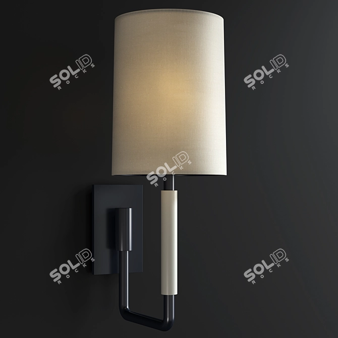 Elegant Clout Sconce Illumination 3D model image 5