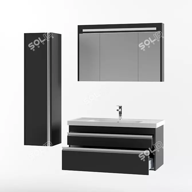 Espero Bathroom Furniture: Compact, Stylish, and Functional 3D model image 1