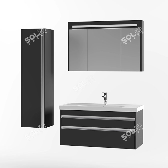 Espero Bathroom Furniture: Compact, Stylish, and Functional 3D model image 2
