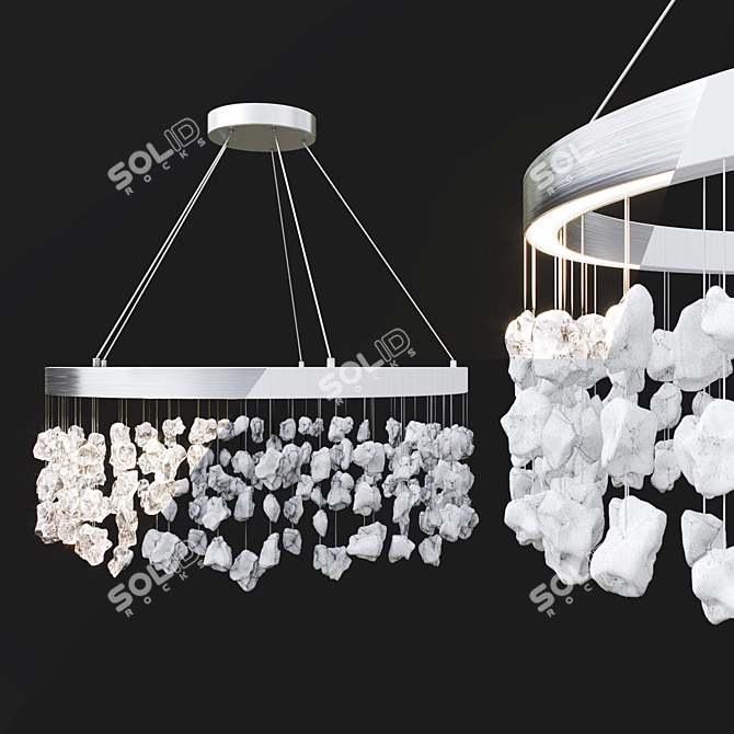 Timothy Oulton Monarch Pendant: Elegant Illumination 3D model image 2