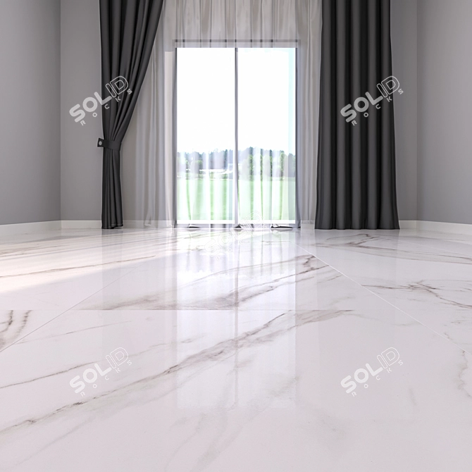 HD Marble Floor Tiles 3D model image 2