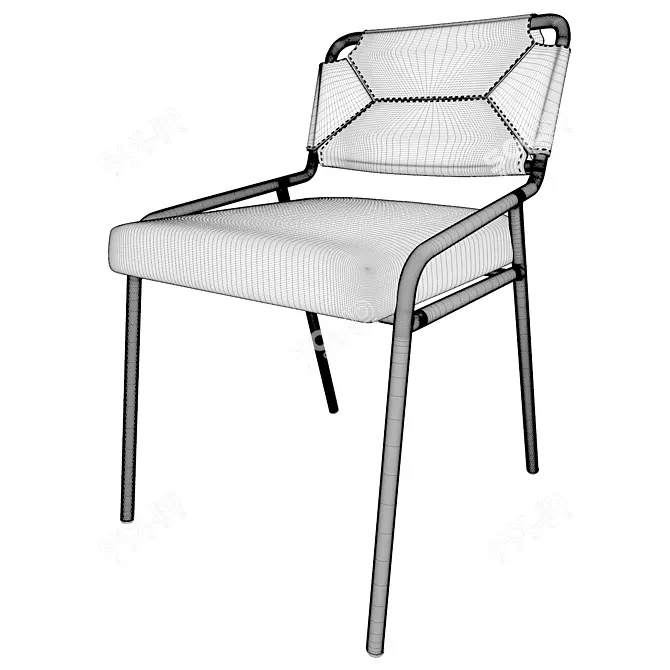 ErgoFit Tai Chair: Modern Design, Ultimate Comfort 3D model image 3