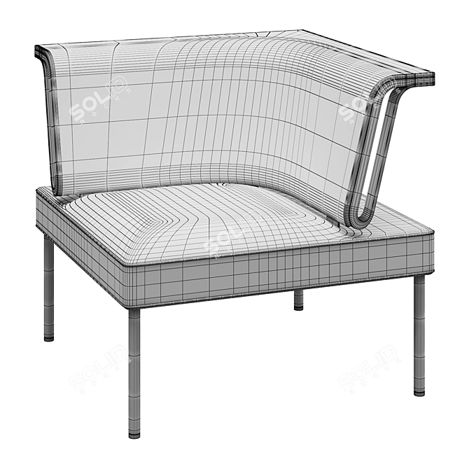 Modern and Versatile Public Office Landscape 3D model image 3