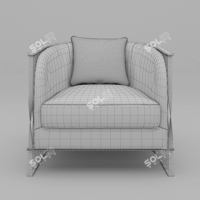 Elegant Mandy Chair: Unconventional Beauty 3D model image 3