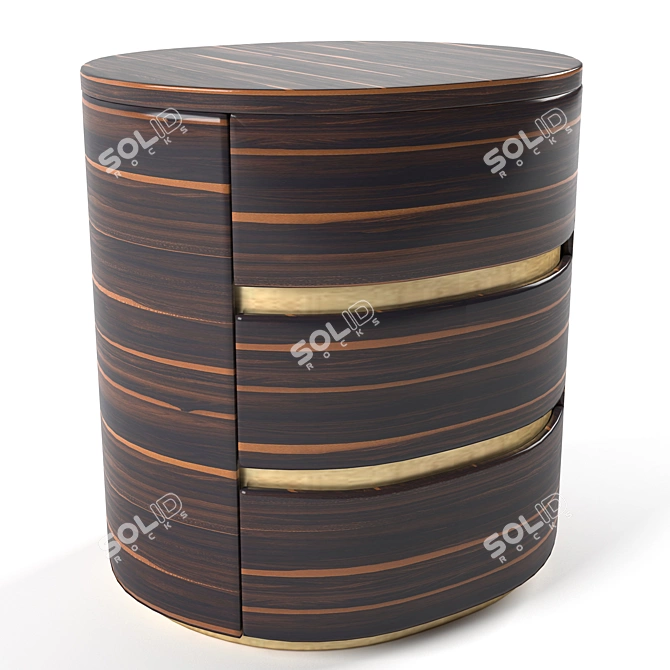 Elegant Compact Sideboard 3D model image 2