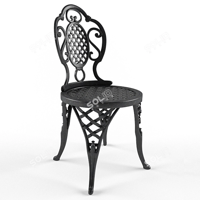 Outdoor Chair - Stylish, Durable, Comfortable 3D model image 1