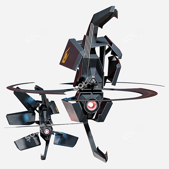 Upgraded Manhack: Half-Life Drone 3D model image 1