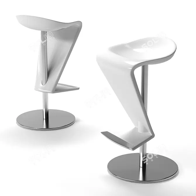 Zippo Stool: Stylish and Compact 3D model image 1