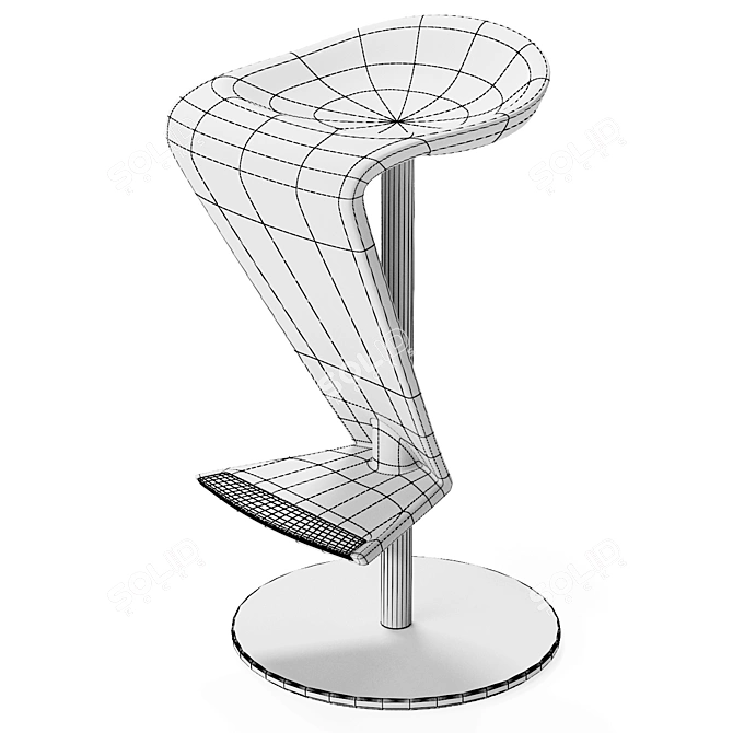 Zippo Stool: Stylish and Compact 3D model image 3