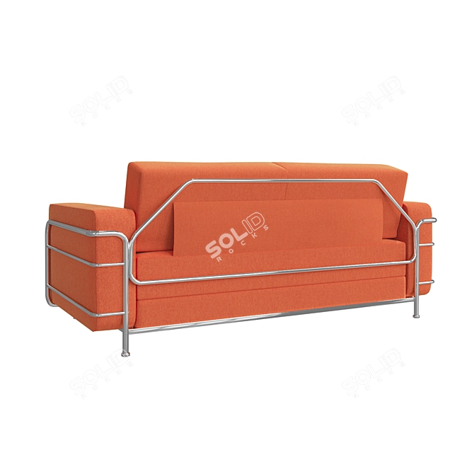 Silver Sofa: Stylish and Comfortable 3D model image 3