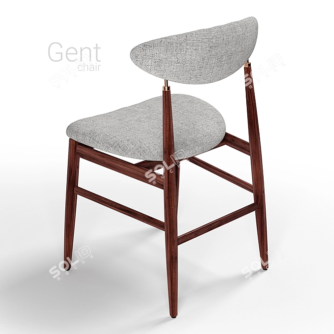 Modern Classic Chair: Gubi Gent 3D model image 2