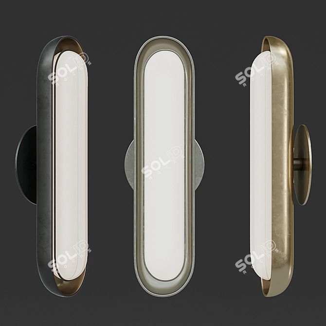 Sleek Illumination: Circuit 1 Sconce 3D model image 1