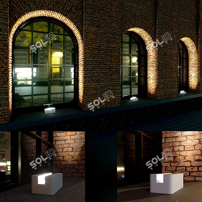 Facade Lighting Solution: RAY - Effortless Illumination for Exteriors! 3D model image 2