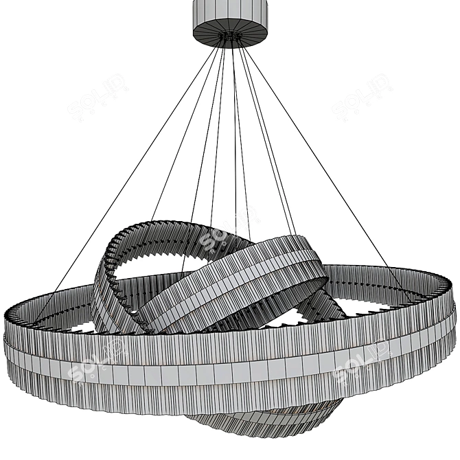 Saturno_III Pendant Light 3D model image 2