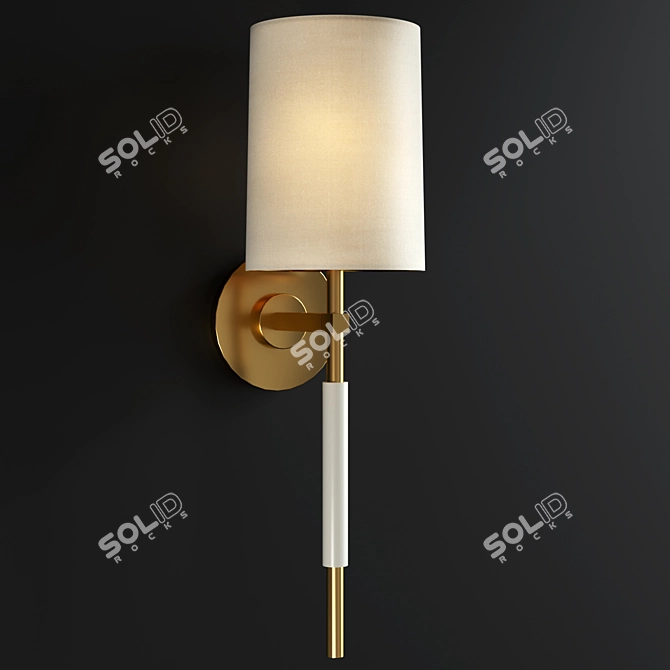 Sleek Clout Tail Sconce 3D model image 5