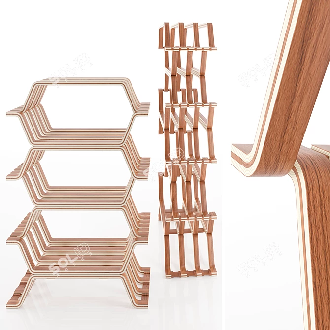 Modern Molteni Bookcase: Elegant and Functional 3D model image 1