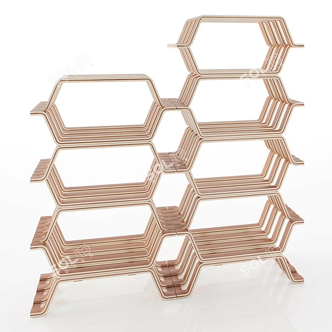 Modern Molteni Bookcase: Elegant and Functional 3D model image 2