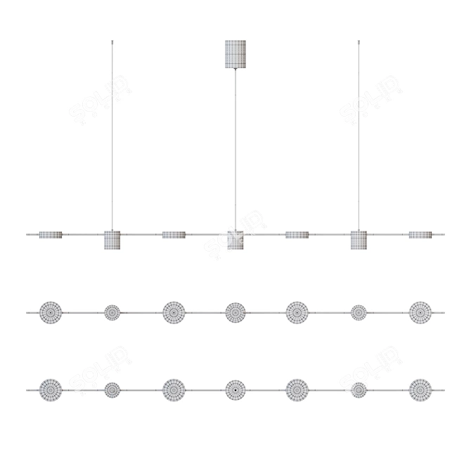 Modern LED Linear Lamp - Lampatron SUNSHINE 3D model image 3